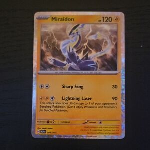 Miraidon Pokémon Holo Promo Card - Yellow Lightning Art